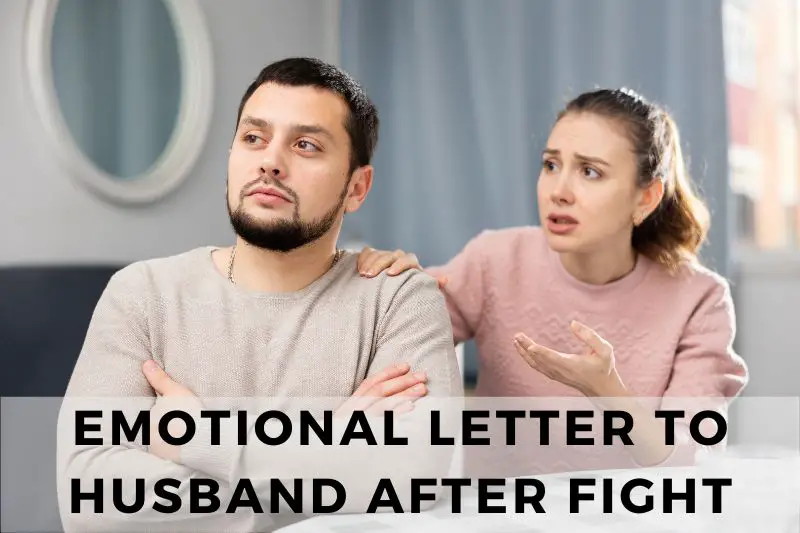 Emotional Letter to Husband After Fight