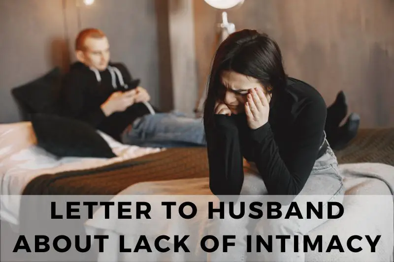 Letter to Husband About Lack of Intimacy