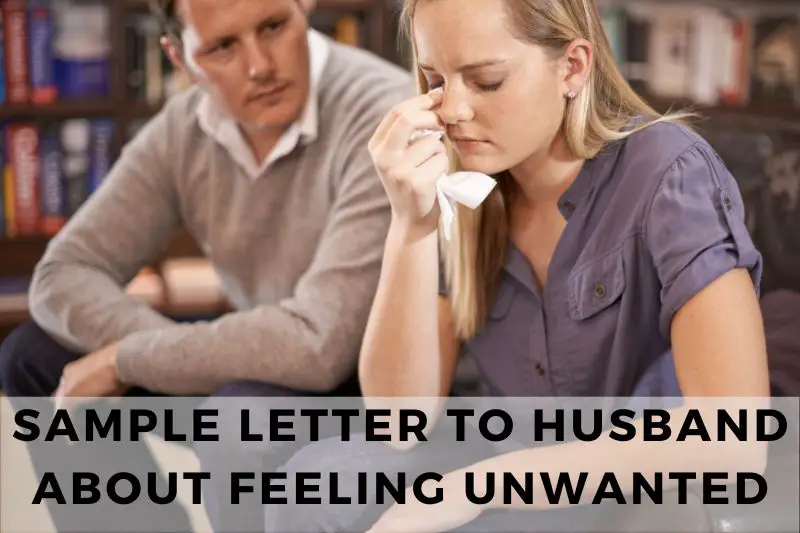 Sample Letter to Husband About Feeling Unwanted