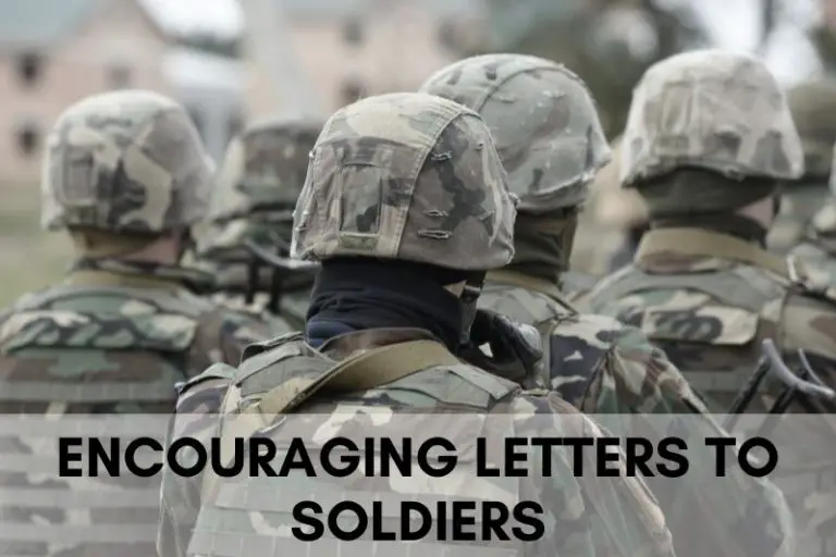 Encouraging Letters to Soldiers