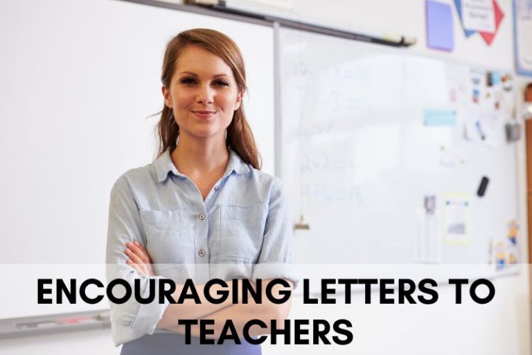 Encouraging Letters to Teachers