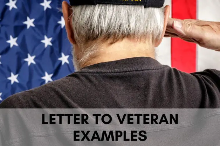 Letter to Veteran Example