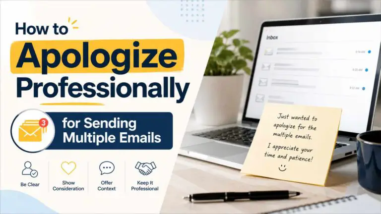 How to Apologize Professionally for Sending Multiple Emails