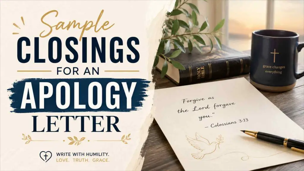 Apology Letter Closing