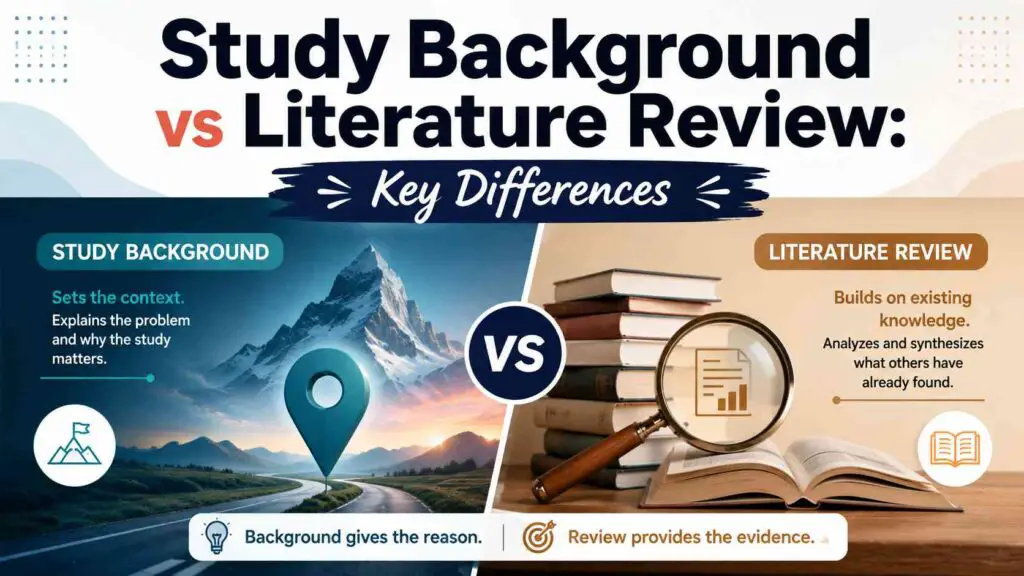 Background Vs Literature Review