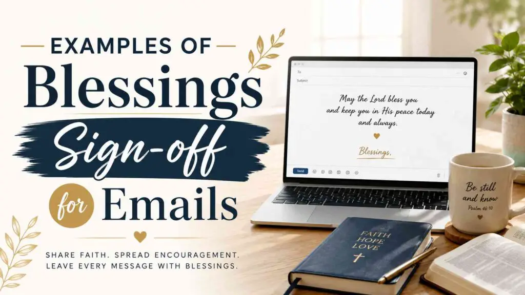Blessings Sign Off Email