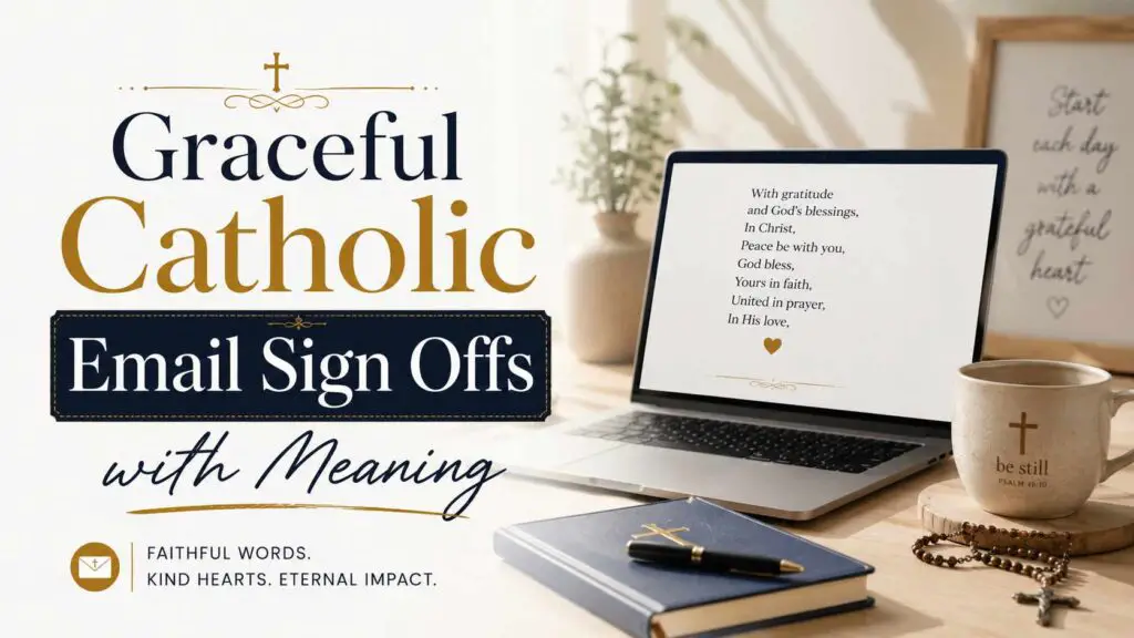 Catholic Email Sign Offs