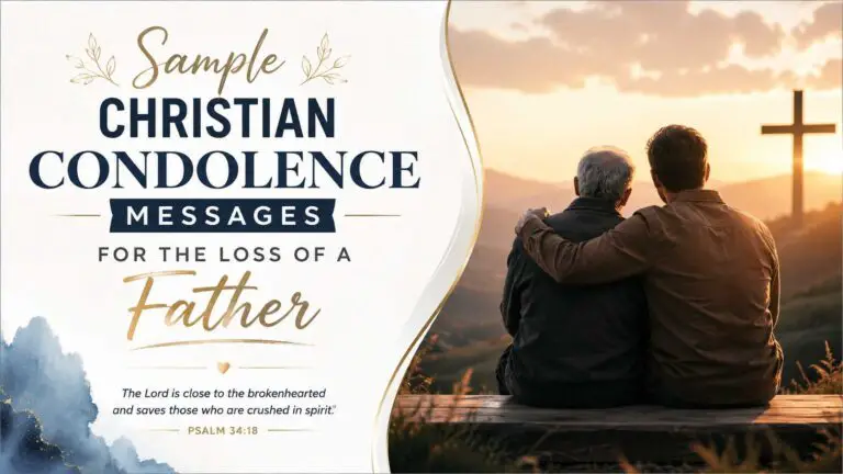 Christian Condolence Message For Loss Of Father