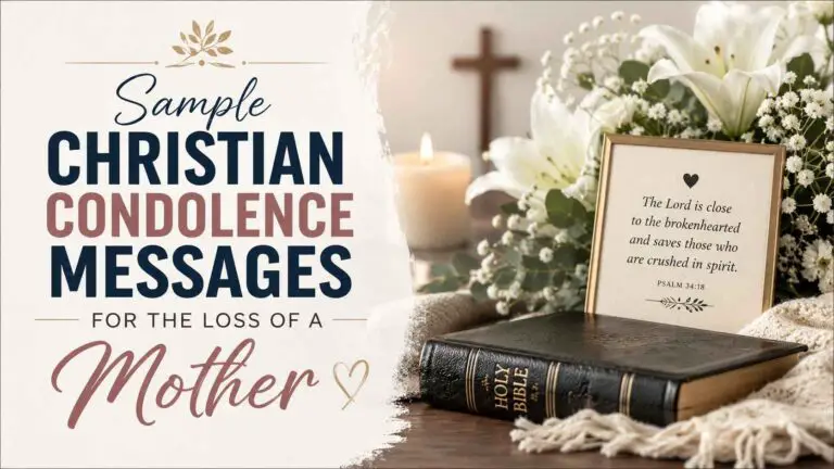 Christian Condolence Message For Loss Of Mother