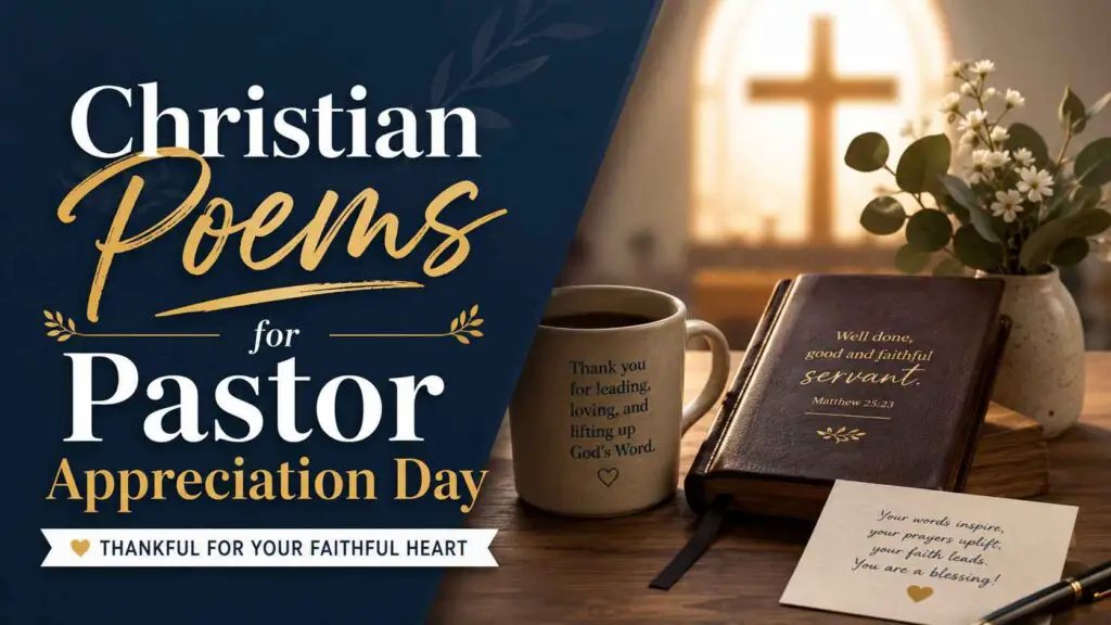 Christian Poems For Pastor Appreciation Day