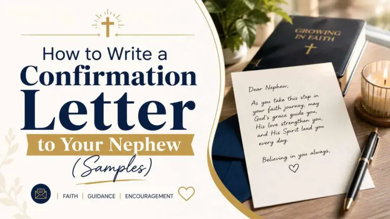 Confirmation Letter To Nephew