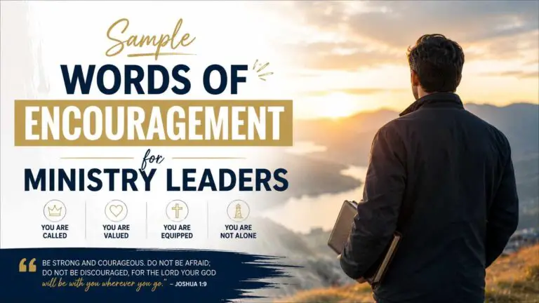 Encouraging Words For Ministry Leaders