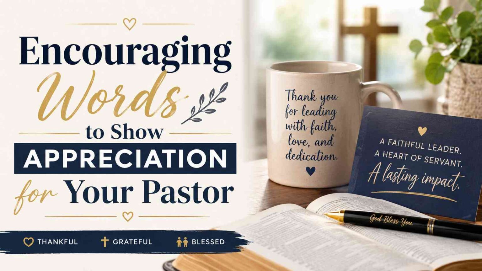 Encouraging Words to Show Appreciation for Your Pastor
