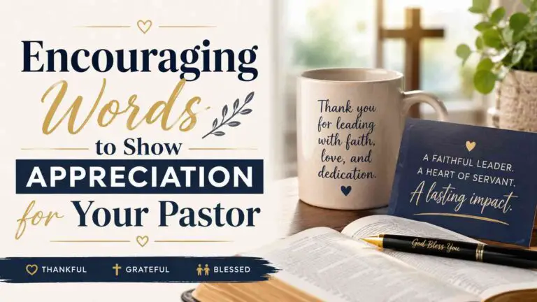 Encouraging Words For Pastors Appreciation
