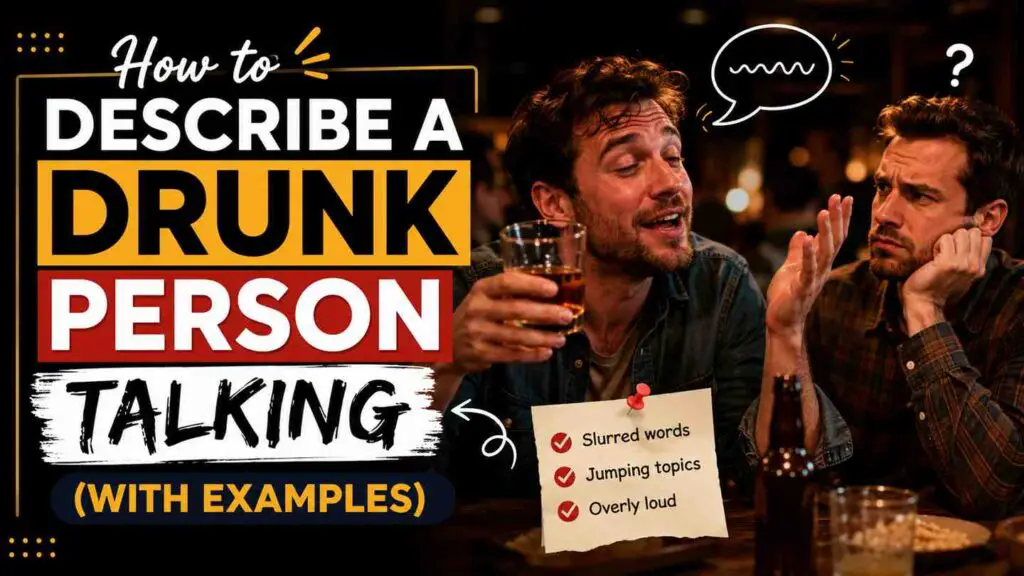 How To Describe A Drunk Person Talking