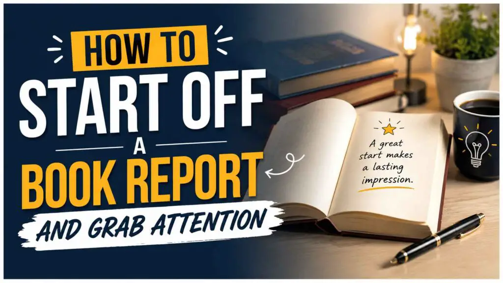 How To Start Off A Book Report