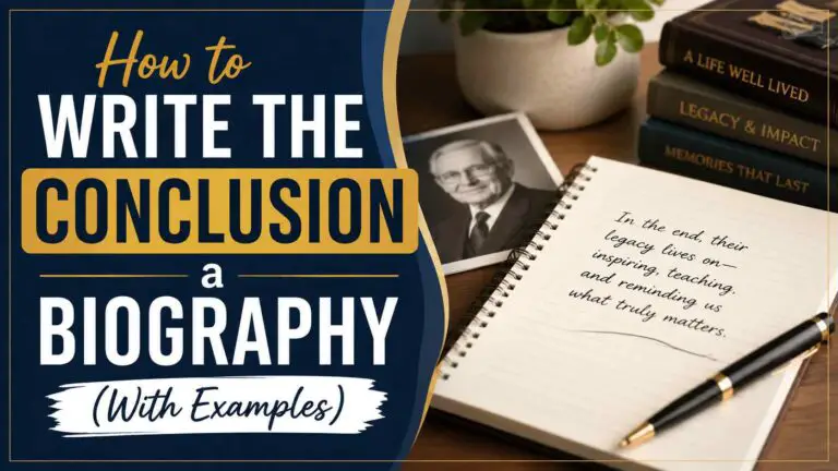 How To Write A Biography Conclusion