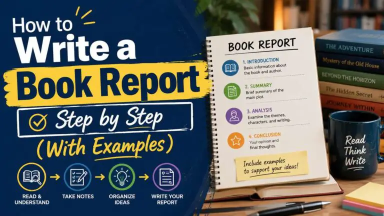 How To Write A Book Report Step By Step