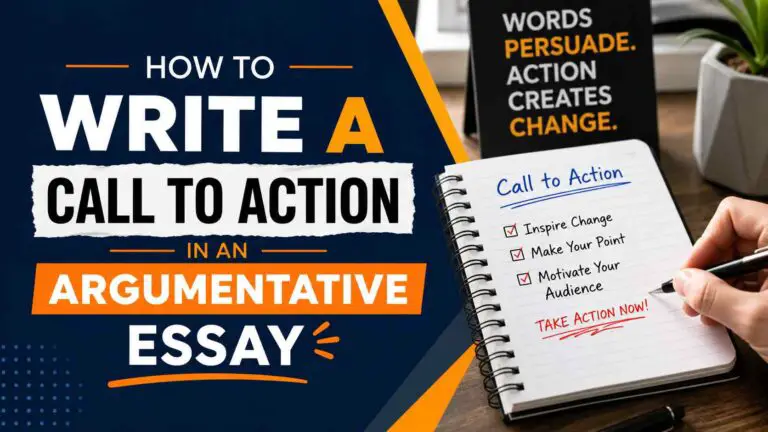 How To Write A Call To Action In An Argumentative Essay