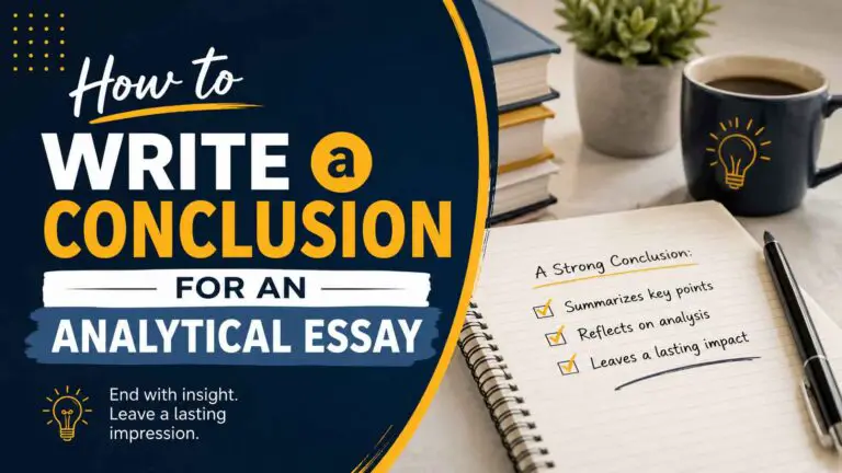 How to Write a Conclusion for an Analytical Essay