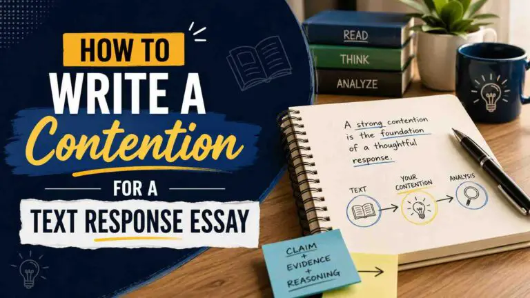 How to Write a Contention for a Text Response Essay