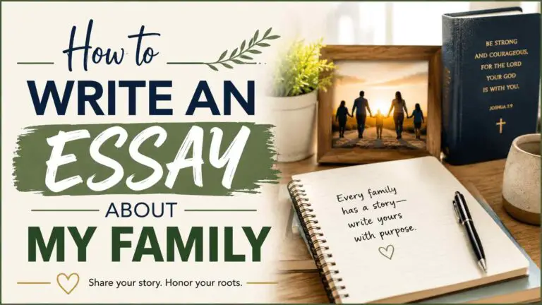 How To Write A Essay About My Family