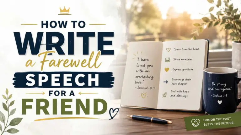 How To Write A Farewell Speech For A Friend