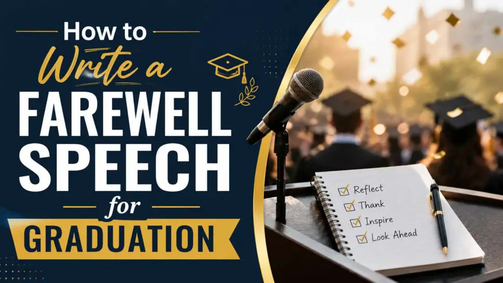 How To Write A Farewell Speech For Graduation
