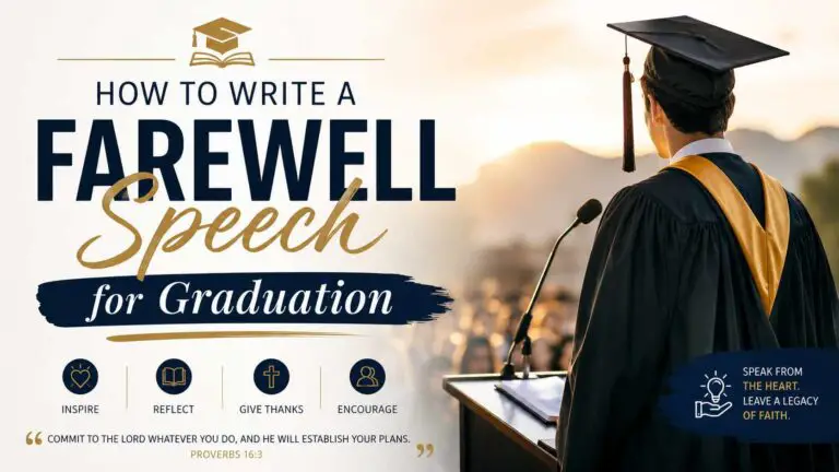 How To Write A Farewell Speech For Graduation