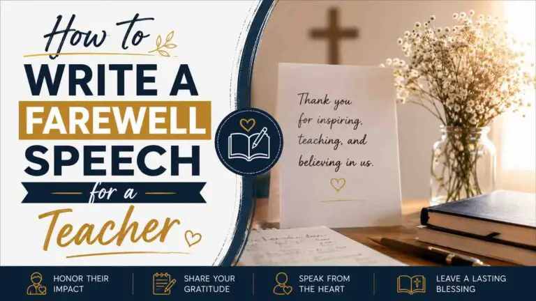How To Write A Farewell Speech For Teacher