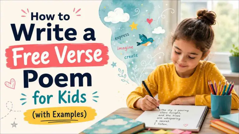 How to Write a Free Verse Poem for Kids (with Examples)