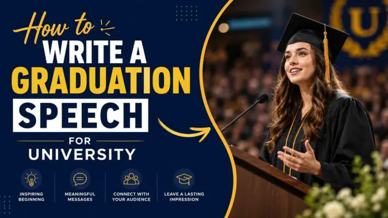 How to Write a Graduation Speech for University