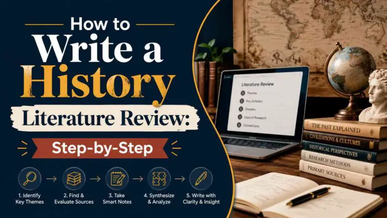 How to Write a History Literature Review: Step-by-Step