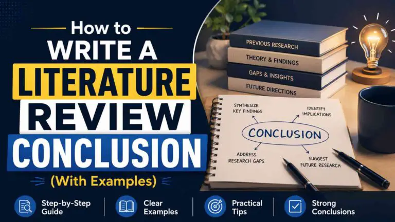 How To Write A Literature Review Conclusion
