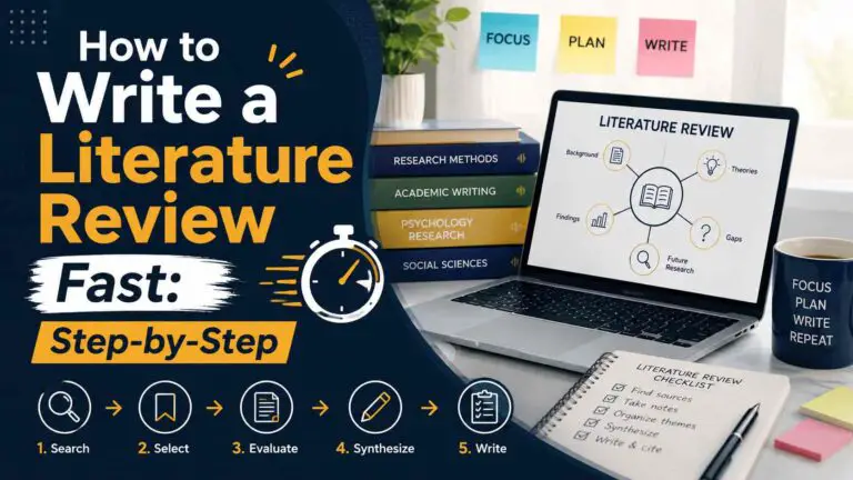 How To Write A Literature Review Fast