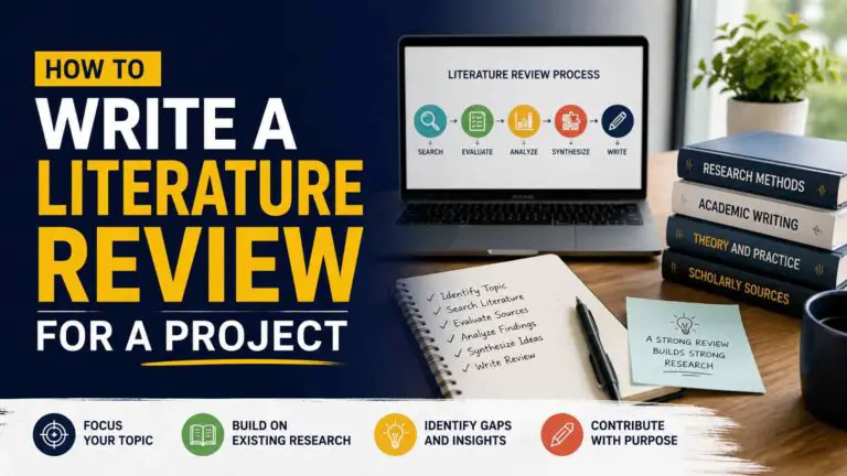 How To Write A Literature Review For A Project