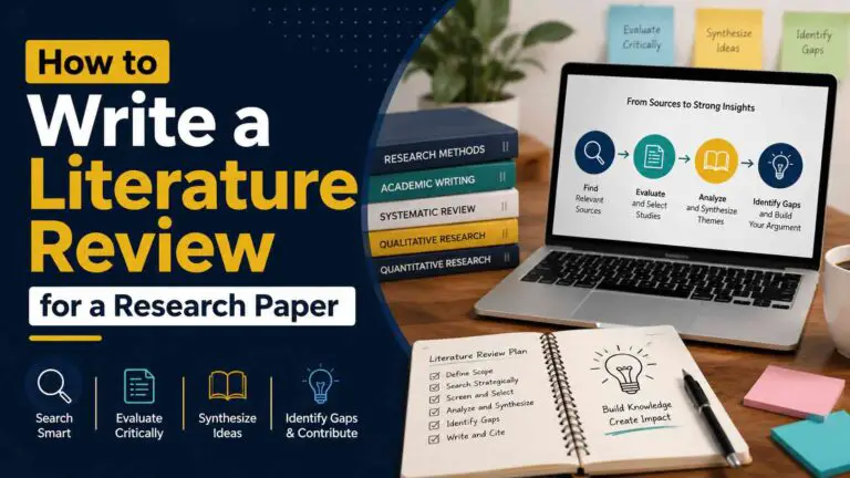 How To Write A Literature Review For A Research Paper