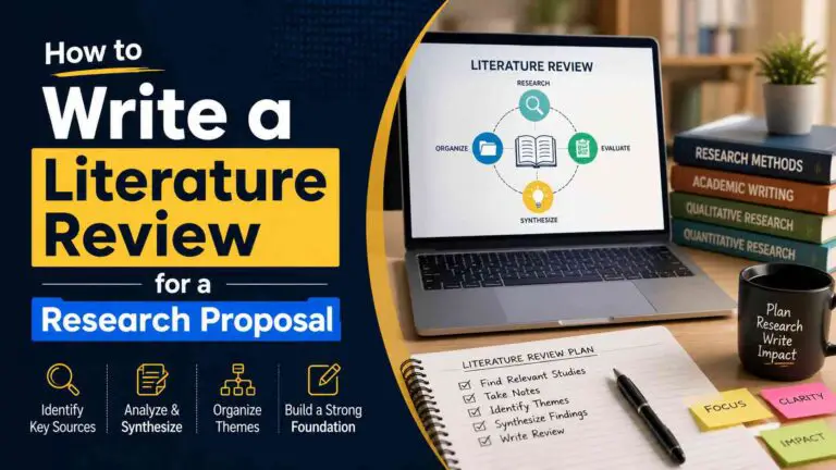 How To Write A Literature Review For A Research Proposal