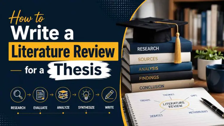 How To Write A Literature Review For A Thesis