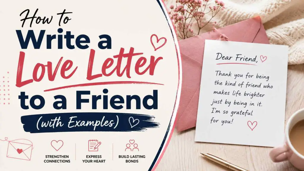 How To Write A Love Letter To A Friend