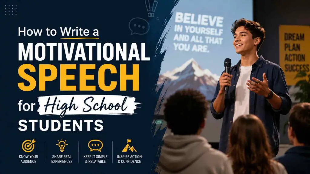 How To Write A Motivational Speech For High School Students