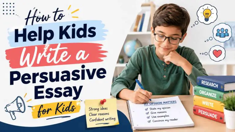 How to Help Kids Write a Persuasive Essay 
