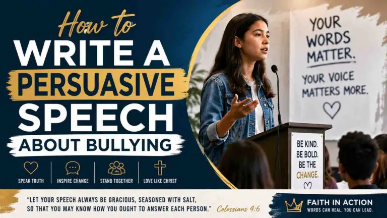 How To Write A Persuasive Speech About Bullying