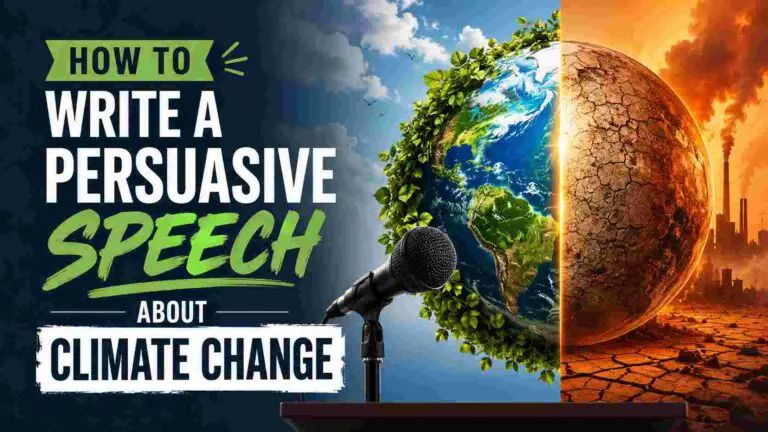 How to Write a Persuasive Speech About Climate Change