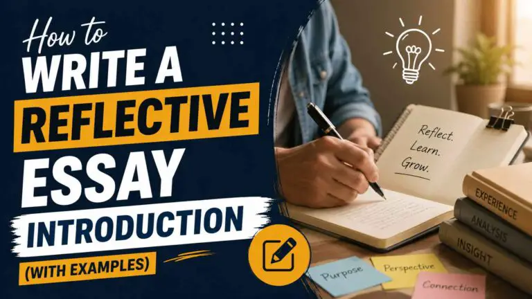 How To Write A Reflective Essay Introduction