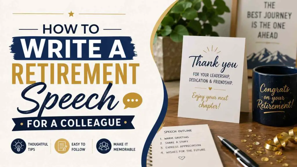How To Write A Retirement Speech For A Colleague