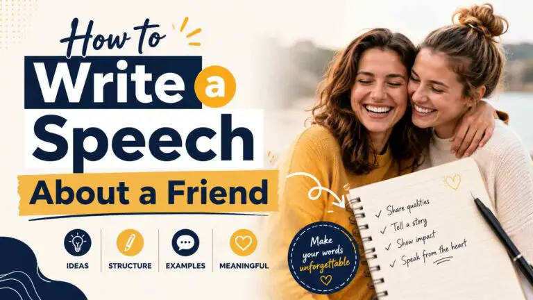 How to Write a Speech About a Friend