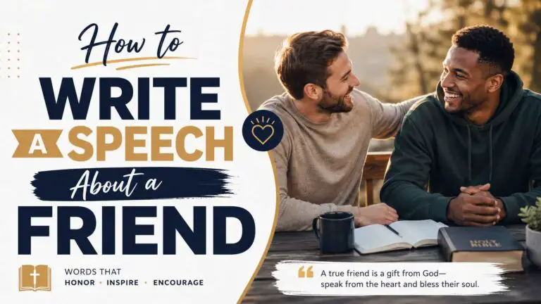 How To Write A Speech About A Friend