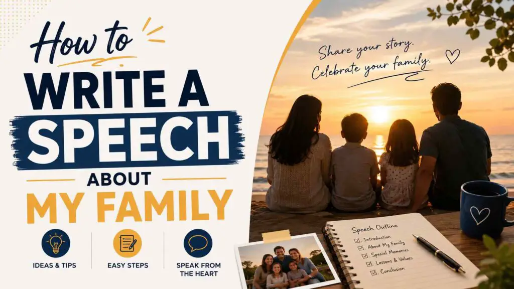 How To Write A Speech About My Family