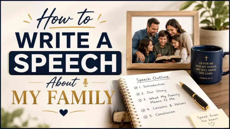 How To Write A Speech About My Family